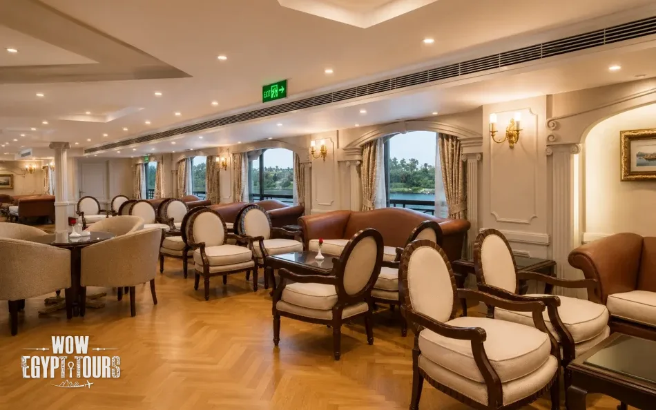 Lounge on Grand Rose Nile Cruise