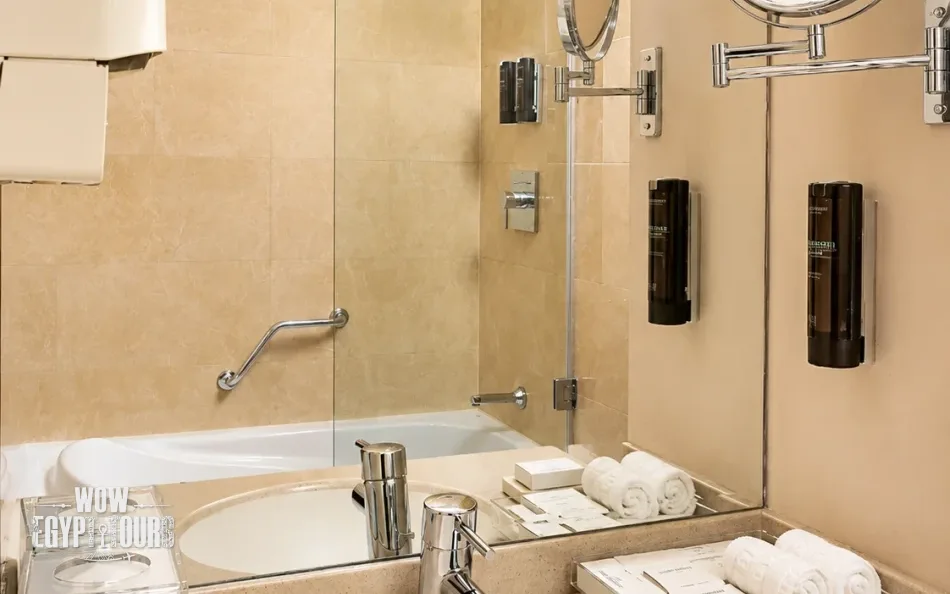 Bathroom on Steigenberger Omar El Khayam Lake Nasser Cruise