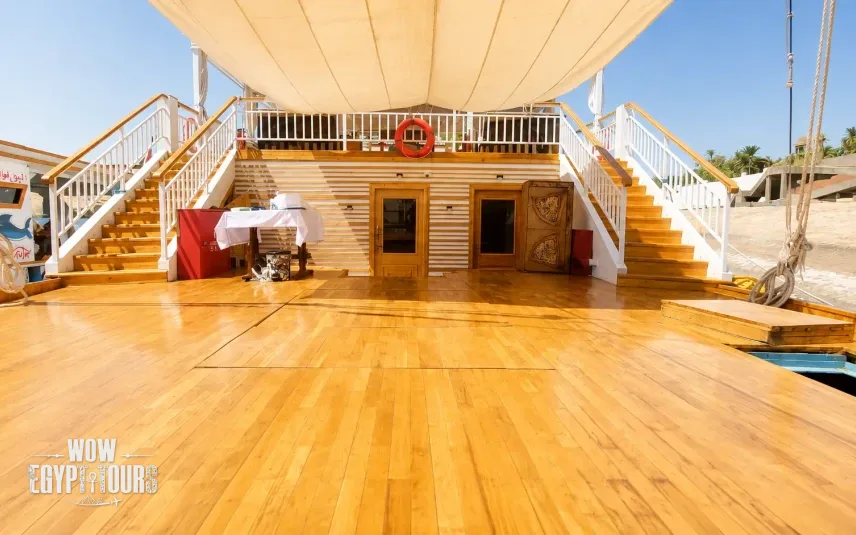 Entrance area aboard Gardenia Dahabiya Nile Cruise