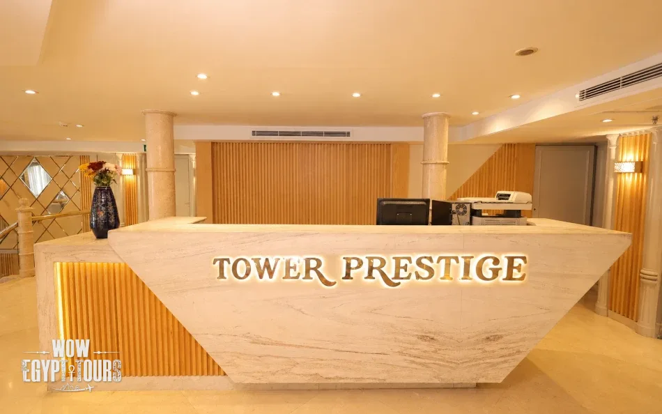 Reception area on Tower Prestige Nile Cruise