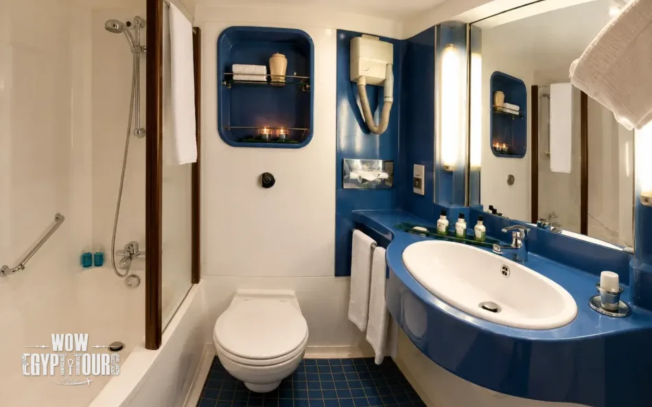 Bathroom on Radamis II Nile Cruise