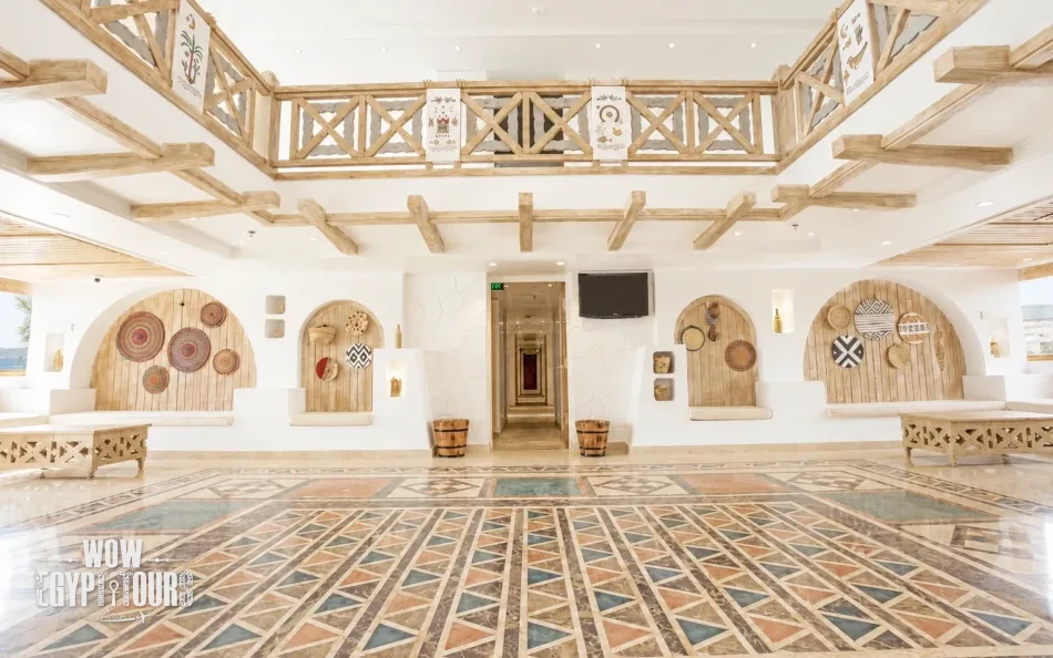 Main lobby area aboard Mahrousa Nile Cruise