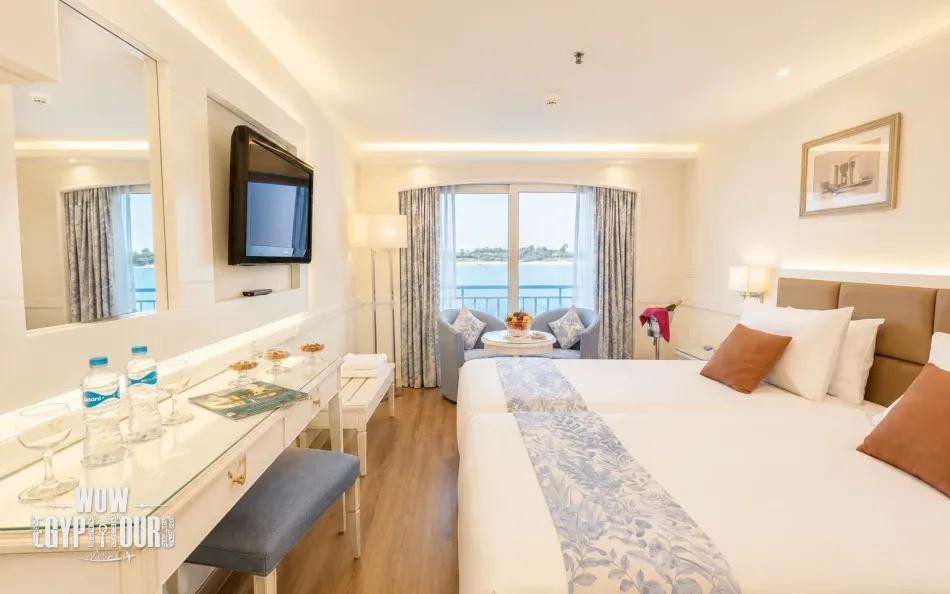 Twin cabin on Tower Prestige Nile Cruise