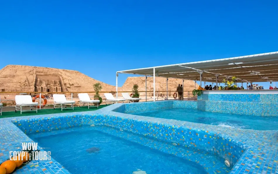Swimming pool on Movenpick Prince Abbas Lake Nasser Cruise