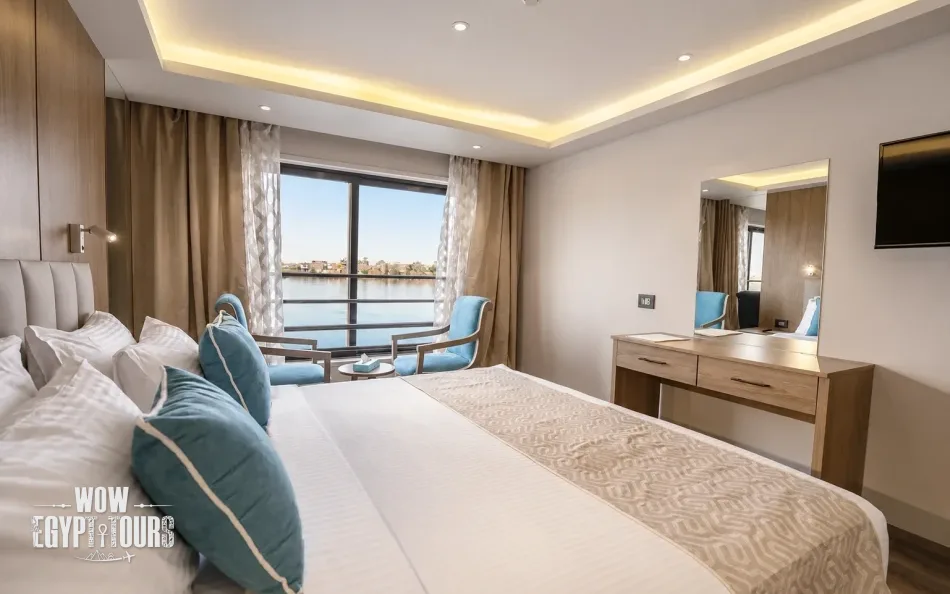 Double cabin on Semiramis II Nile Cruise