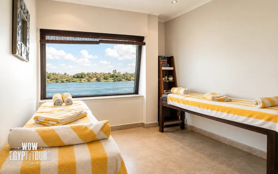 Massage and treatment room aboard Nile Goddess Nile Cruise