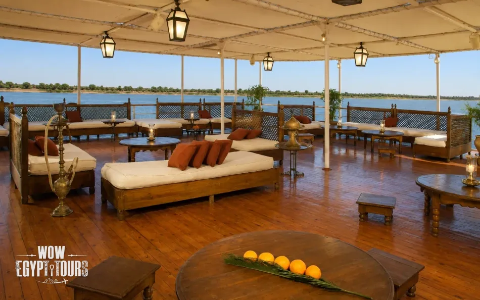 Sun deck on Movenpick Prince Abbas Lake Nasser Cruise