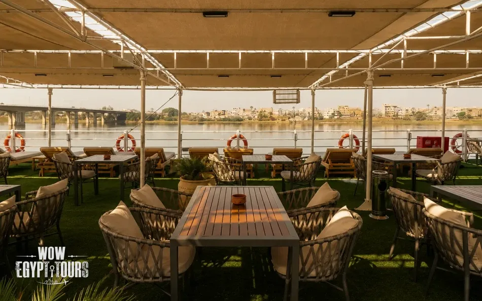 Sun deck lounge on Magic I Nile Cruise