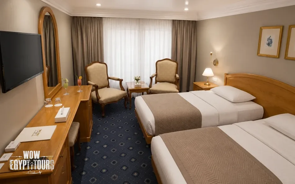 Twin cabin on A Sara Nile Cruise
