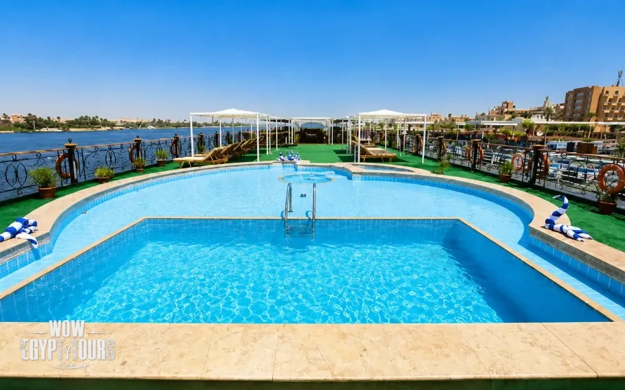 Swimming pool on Blue Shadow III Nile Cruise