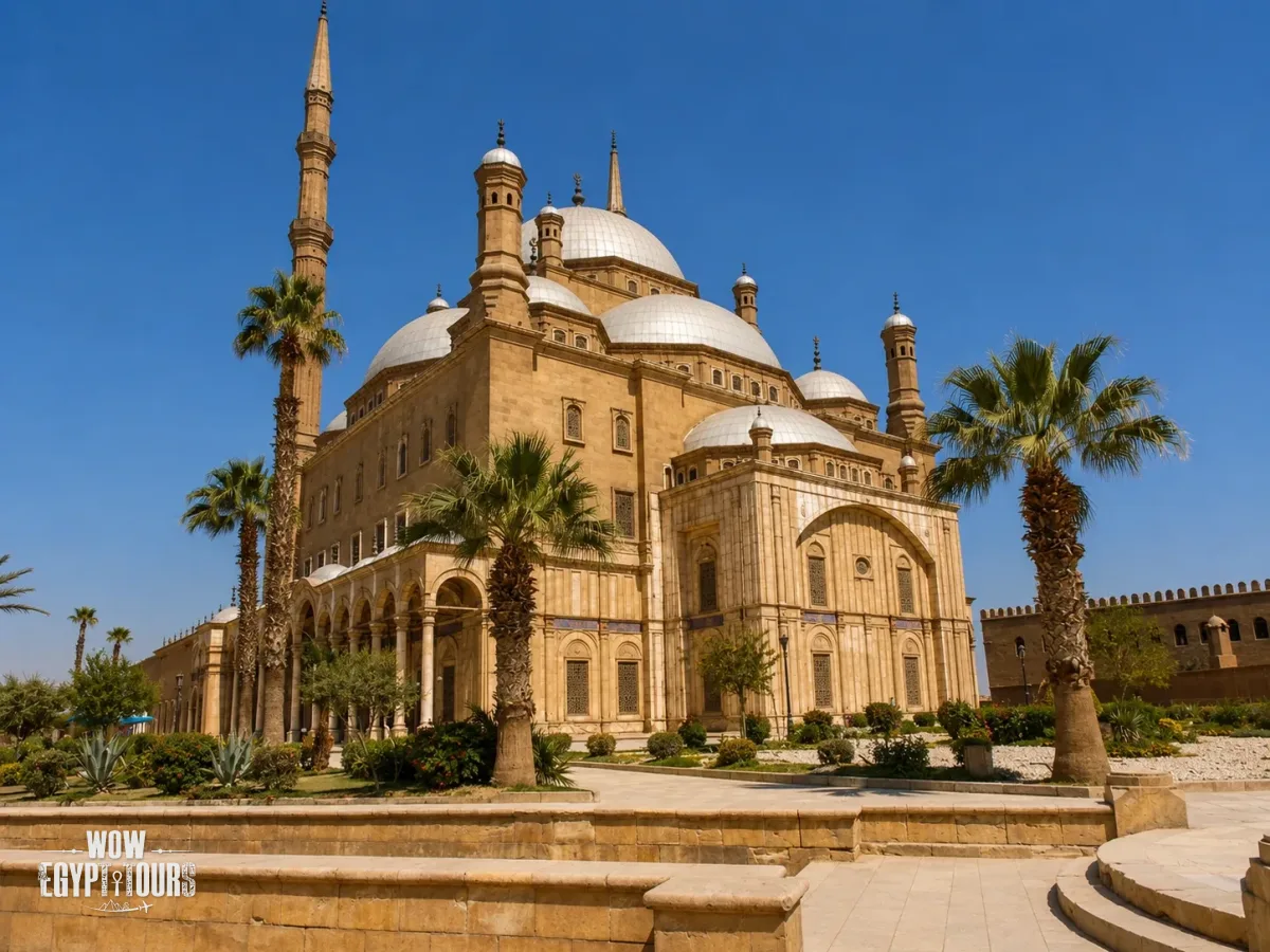Muhammad Ali Mosque in Cairo Egypt – Largest Ottoman Mosque in Egypt at the Highest Point of the Saladin Citadel