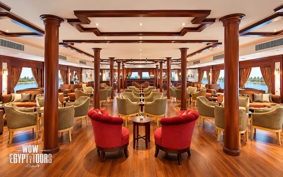 Bar area aboard Amwaj Nile Cruise