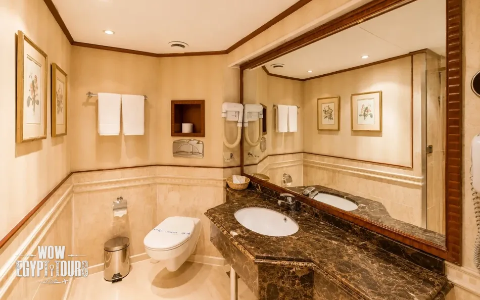 Bathroom on Blue Shadow III Nile Cruise
