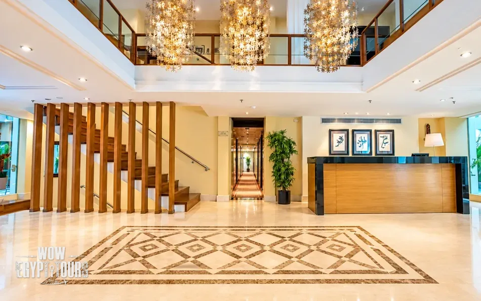 Reception area aboard Farida Nile Cruise