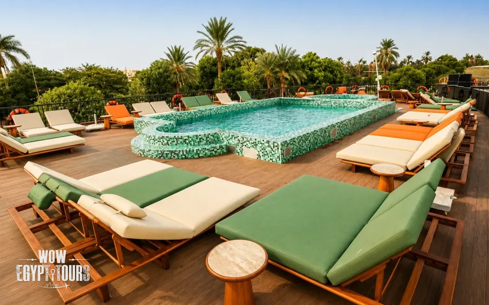 Swimming pool on Lady Mary Nile Cruise