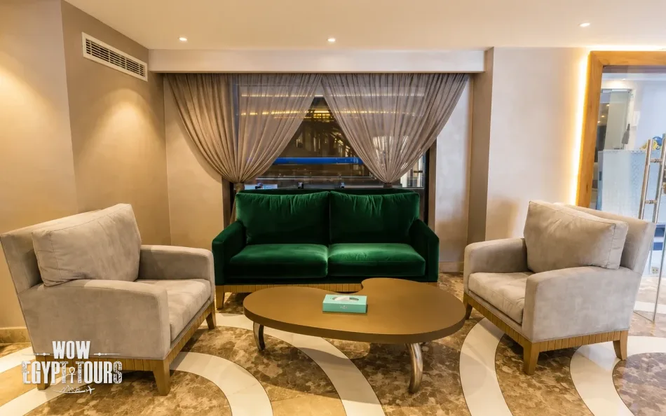 Lounge on Semiramis II Nile Cruise