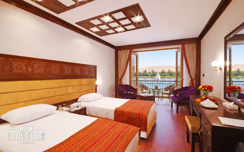Double cabin aboard Sunrise African Dreams Lake Nasser Cruise