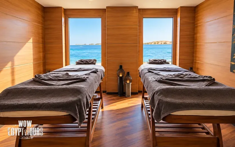 Massage and treatment room aboard Le Fayan Nile Cruise