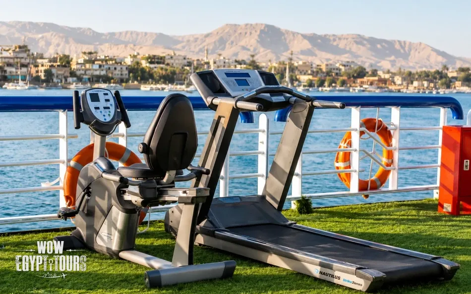 Fitness gym aboard Renaissance Nile Cruise
