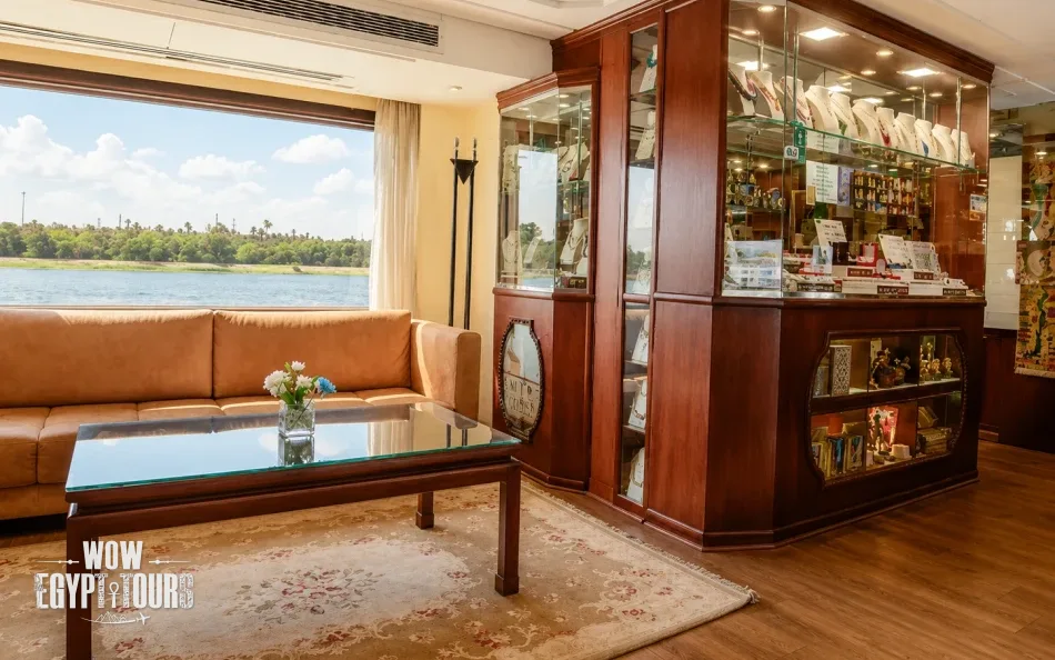 Gift and souvenir shop aboard Nile Goddess Nile Cruise