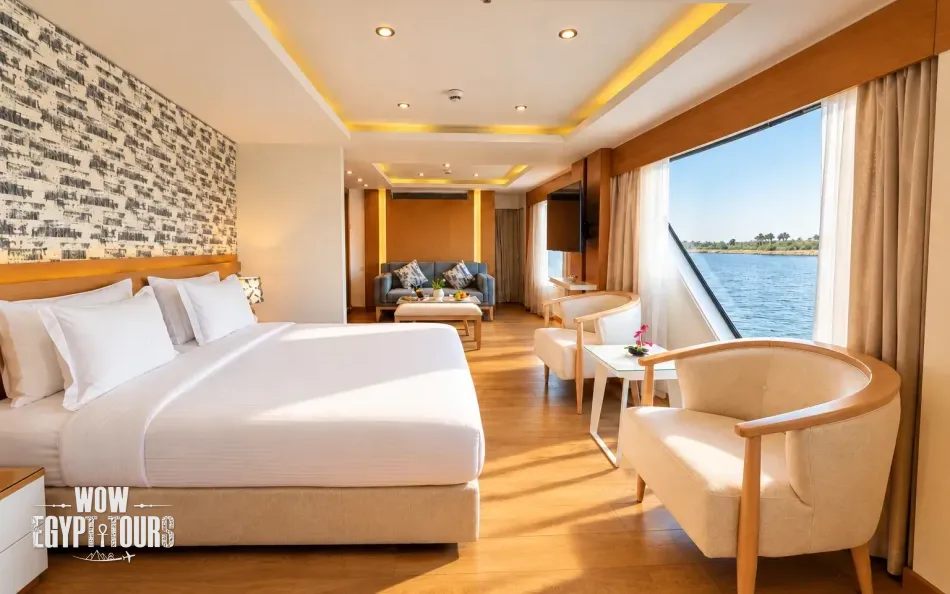 Royal Suite aboard Acamar Nile Cruise