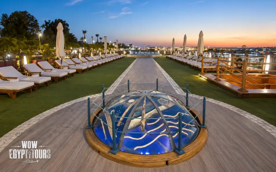 Sun deck on Princess Sarah Nile Cruise