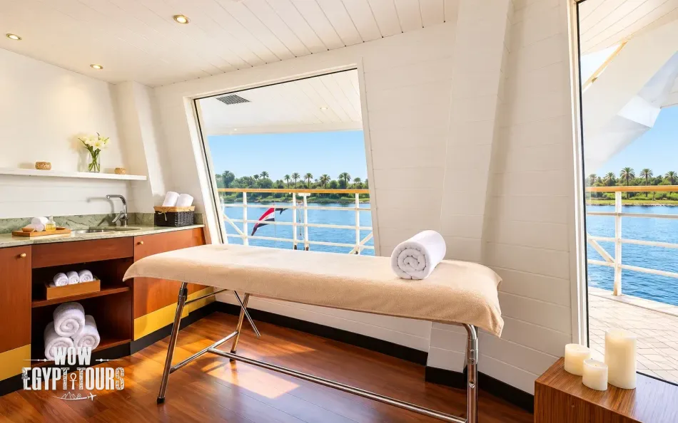 Massage and treatment room aboard Alyssa Nile Cruise