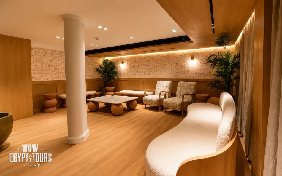 Reading room on Magic II Nile Cruise