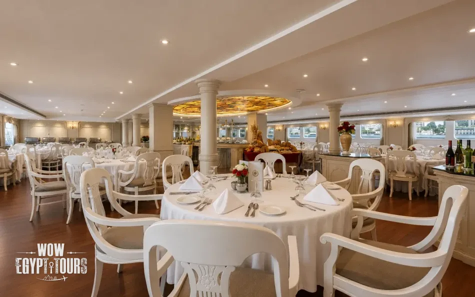 Restaurant on Grand Rose Nile Cruise