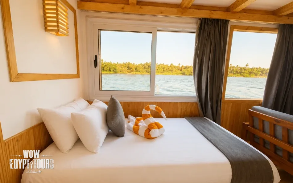 Double cabin on Nile Dahabiya Nile River Cruise