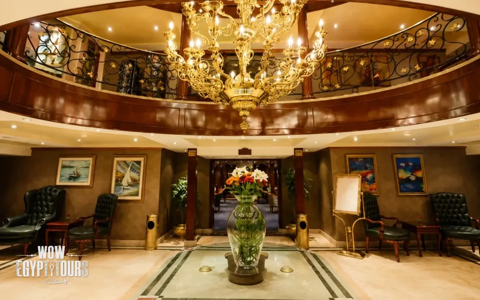 Lobby on Blue Shadow III Nile Cruise