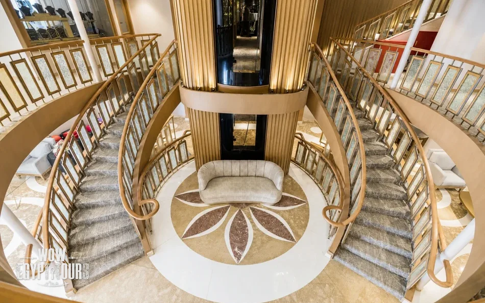 Atrium on Semiramis II Nile Cruise