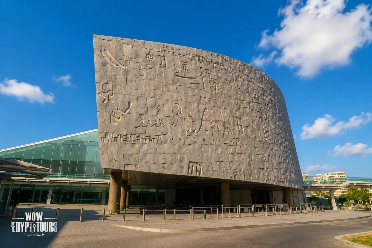 Bibliotheca Alexandrina in Alexandria Egypt – Modern Library of Alexandria on the Mediterranean Waterfront