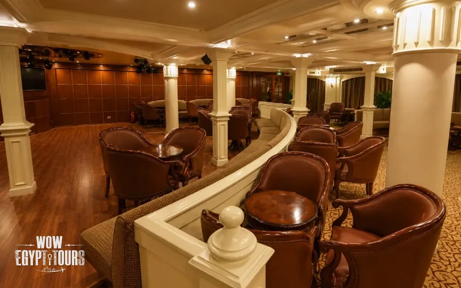 Lounge on Princess Sarah II Nile Cruise