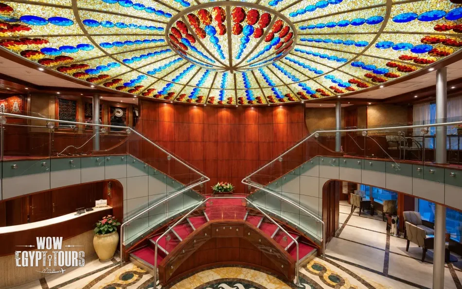 Atrium interior on Royal Ruby Nile Cruise