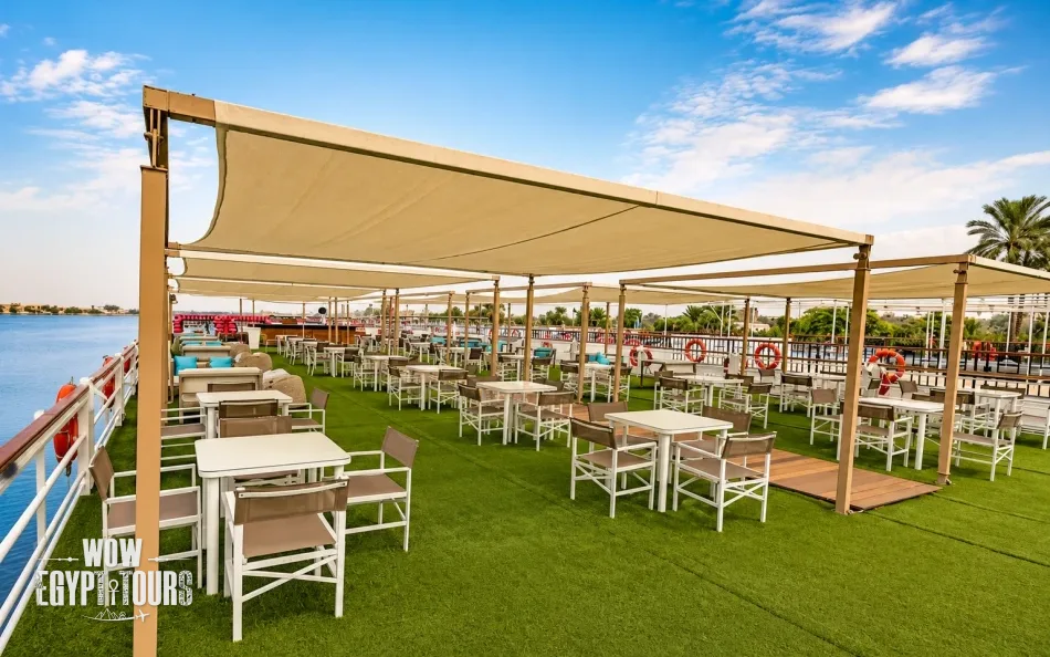 Sun deck on Semiramis II Nile Cruise