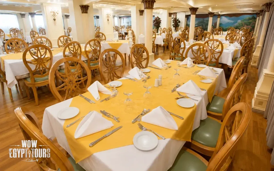 Restaurant on Princess Sarah Nile Cruise