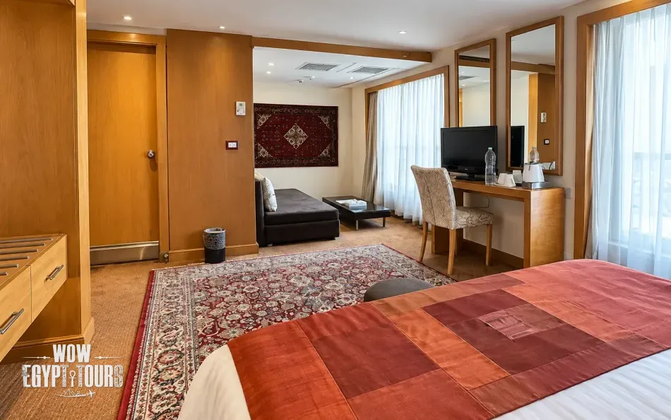 Interior view of a double cabin aboard Salima Nile Cruise