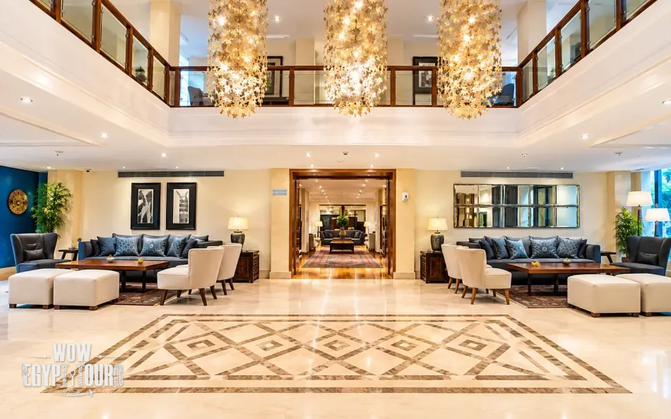 Main lobby area aboard Farida Nile Cruise