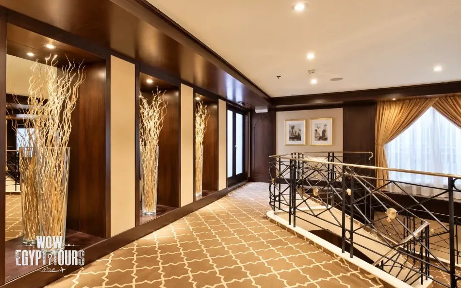 Main lobby area aboard Steigenberger Minerva Nile Cruise