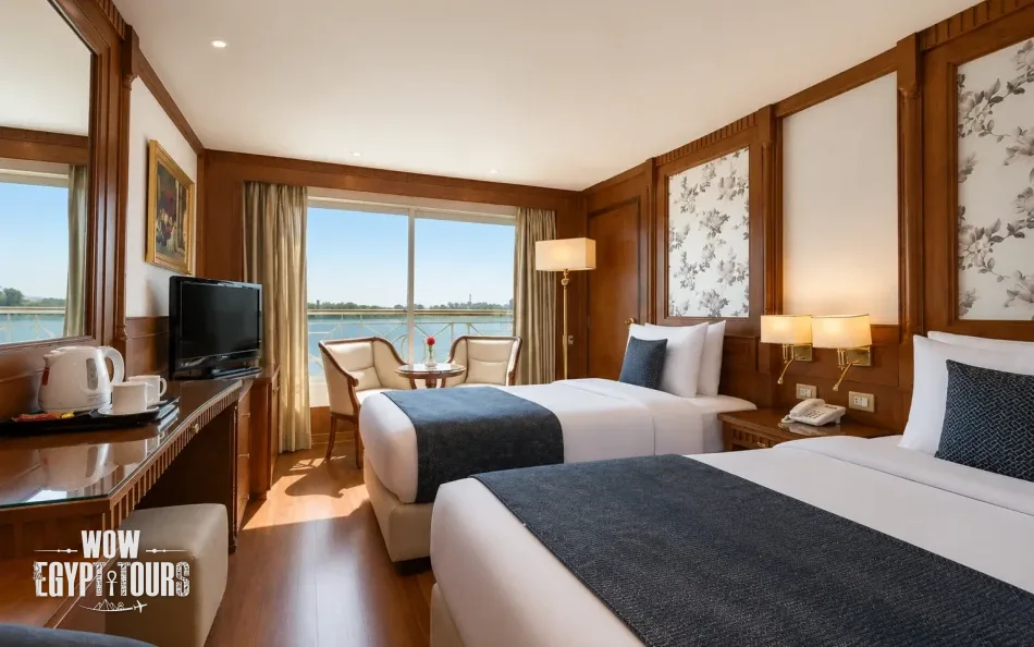 Twin cabin on Grand Rose Nile Cruise