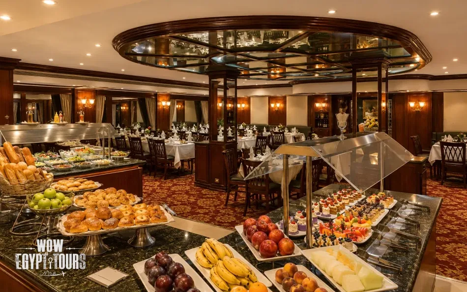 Buffet on Radamis II Nile Cruise