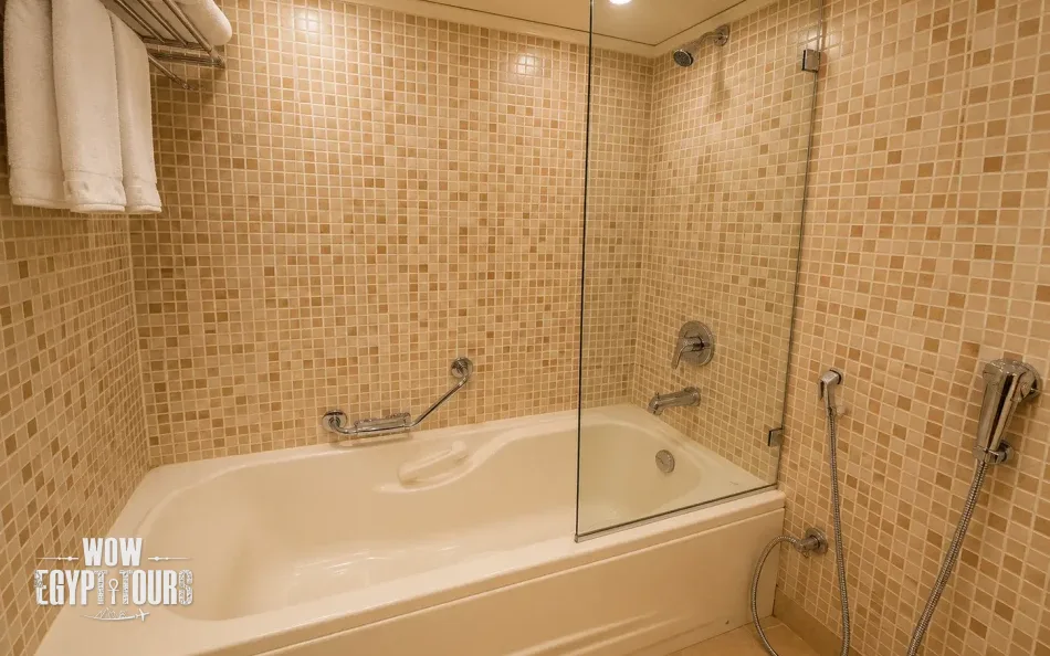 Bathroom on Princess Sarah II Nile Cruise