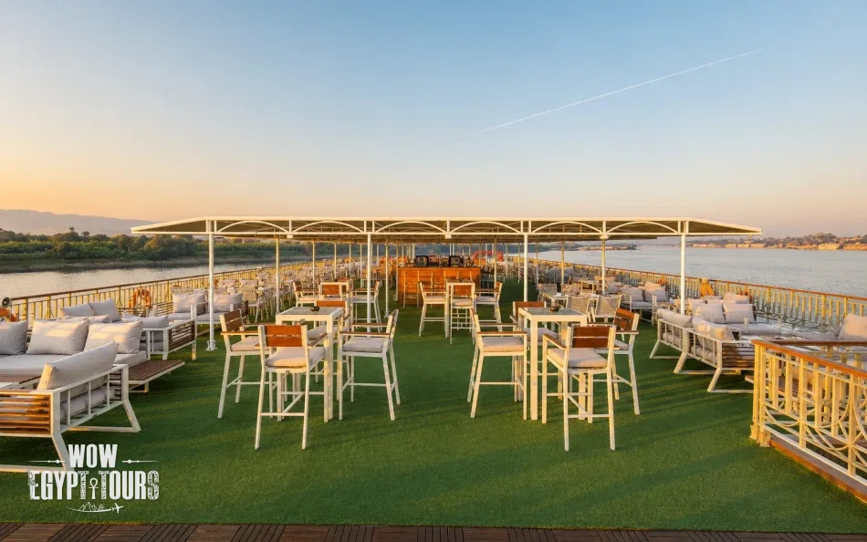Sun deck on Tower Prestige Nile Cruise