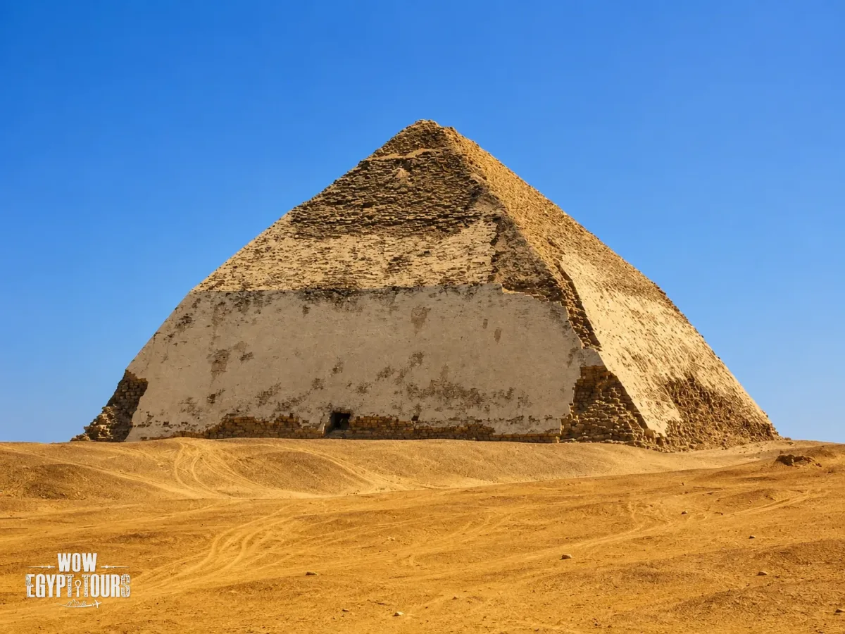 Dahshur Pyramids in Egypt – The Bent Pyramid and Red Pyramid of Sneferu on the Dahshur Desert Plateau
