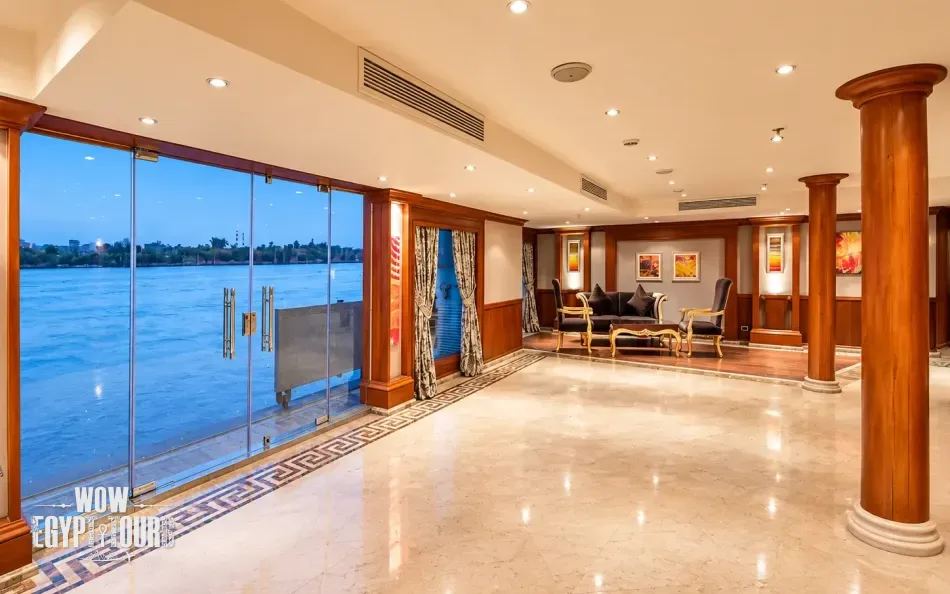 Main lobby area aboard Amwaj Nile Cruise