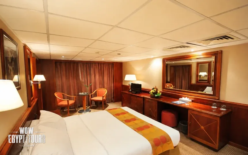 Double cabin on Royal Ruby Nile Cruise