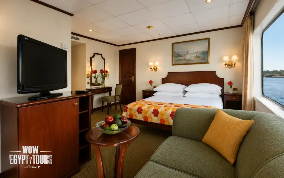 Suite cabin on Radamis II Nile Cruise