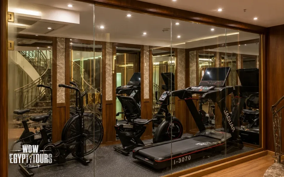 Fitness gym aboard Concerto Plus Nile Cruise