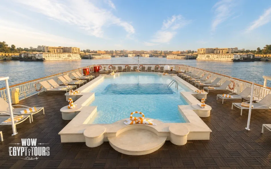 Swimming pool on Tower Prestige Nile Cruise